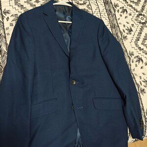 Kenneth Cole Reaction Techni-Cole Slim-Fit Navy Blazer